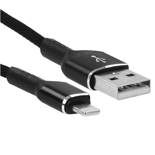 Купить Кабель круглый Perfeo Lightning 8-pin - USB 2.0 Type-A черный 2 м  9173114. Характеристики, отзывы и цены в Донецке