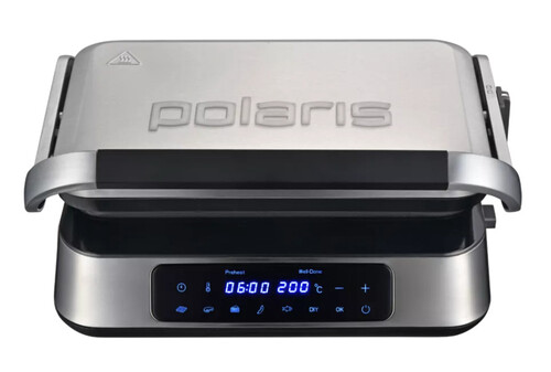 Купить Гриль Polaris PGP 3013 серебристый  5458916. Характеристики, отзывы и цены в Донецке