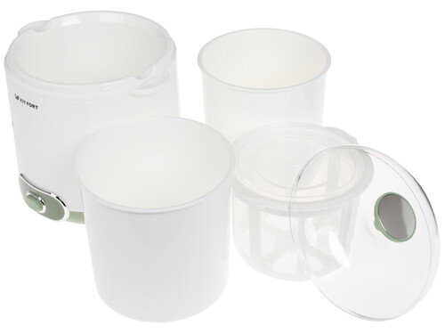 Купить Йогуртница Kitfort KT-2005 белый  1140123. Характеристики, отзывы и цены в Донецке