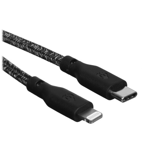 Купить Кабель круглый uBear Lightning 8-pin MFI - USB Type-C черный 1.2 м  5466124. Характеристики, отзывы и цены в Донецке