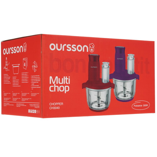 Купить Измельчитель  Oursson CH3040/SP фиолетовый  8192548. Характеристики, отзывы и цены в Донецке