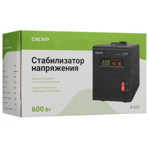 Купить Стабилизатор напряжения DEXP R-600  5059066. Характеристики, отзывы и цены в Донецке