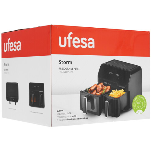 Купить Аэрогриль Ufesa Storm черный  9277370. Характеристики, отзывы и цены в Донецке