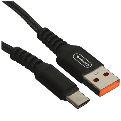 Купить Кабель круглый GoPower USB Type-C - USB 2.0 Type-A черный 1 м  5479682. Характеристики, отзывы и цены в Донецке