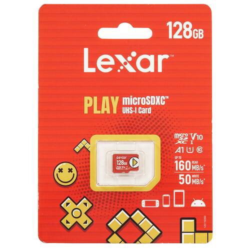 Купить Карта памяти Lexar microSDXC 128 ГБ [LMSPLAY128G-BNNNG]  5456361. Характеристики, отзывы и цены в Донецке
