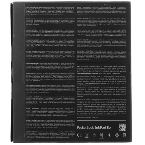 Купить 10.3" Электронная книга PocketBook InkPad Eo серый  5496194. Характеристики, отзывы и цены в Донецке