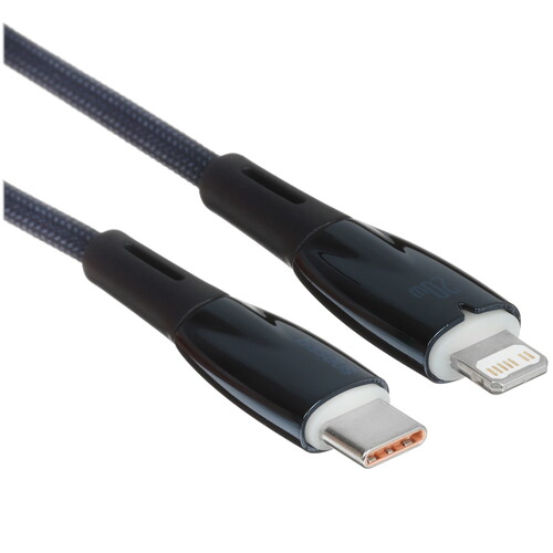 Купить Кабель круглый Baseus Lightning 8-pin - USB Type-C синий 1 м  9167131. Характеристики, отзывы и цены в Донецке