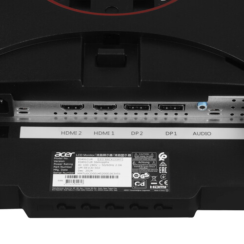 Купить 49" Монитор Acer Nitro EI491CURSbmiipphx черный  5455433. Характеристики, отзывы и цены в Донецке