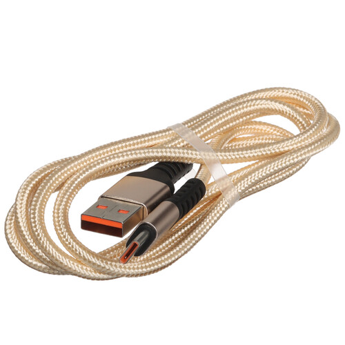 Купить Кабель круглый GoPower USB Type-C - USB 2.0 Type-A золотистый 1 м  5479680. Характеристики, отзывы и цены в Донецке