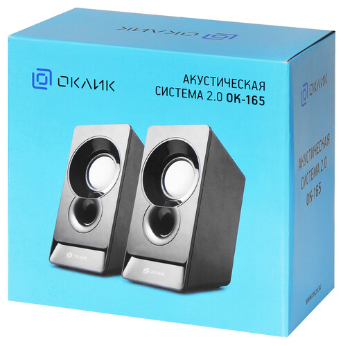 Купить Колонки Оклик OK-165 черный  5363301. Характеристики, отзывы и цены в Донецке