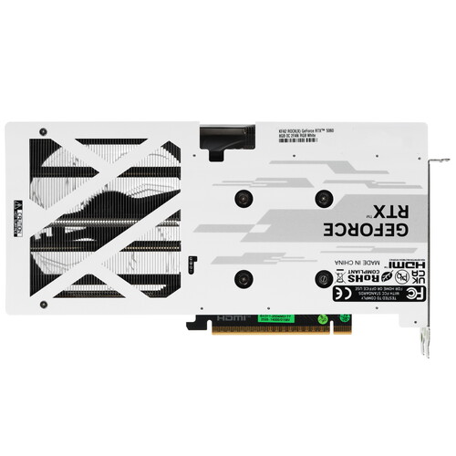 Купить Видеокарта KFA2 GeForce RTX 5060 ROCK(X) OC 2FAN RGB White  5629288. Характеристики, отзывы и цены в Донецке