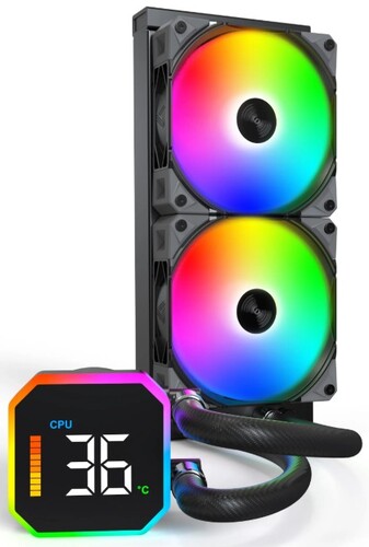Купить Система охлаждения Montech HyperFlow Digital 240 черная  5633179. Характеристики, отзывы и цены в Донецке