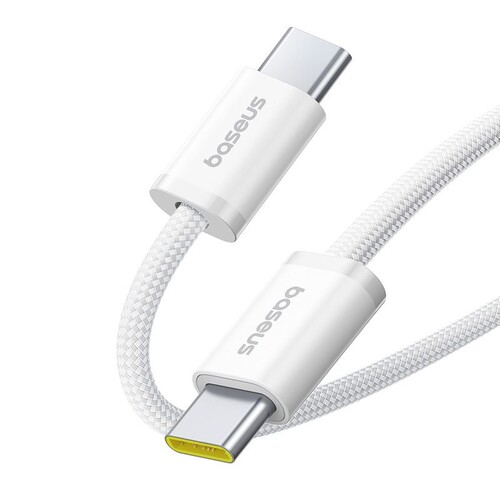 Купить Кабель круглый Baseus USB Type-C - USB Type-C белый 2 м  5627604. Характеристики, отзывы и цены в Донецке