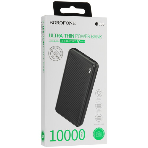 Купить Портативный аккумулятор Borofone BJ55 черный  5603873. Характеристики, отзывы и цены в Донецке