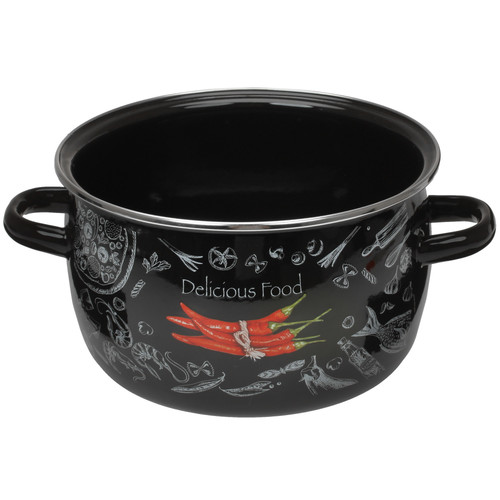Купить Кастрюля TM Appetite Chilli 1МС181Р 3 л 18 см черный  4762952. Характеристики, отзывы и цены в Донецке