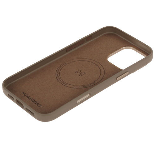 Купить Накладка  Magssory Eco Leather Case для Apple iPhone 16 Pro Max коричневый  9265555. Характеристики, отзывы и цены в Донецке
