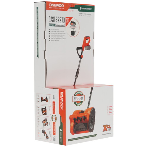 Купить Снегоуборщик аккумуляторный Daewoo DAST 3221Li SET 21V  9163834. Характеристики, отзывы и цены в Донецке