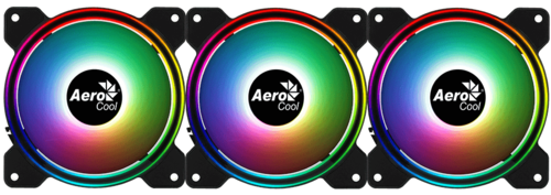 Купить Комплект вентиляторов Aerocool Saturn 12F ARGB Pro 3 pcs + HUB  черный  1626153. Характеристики, отзывы и цены в Донецке