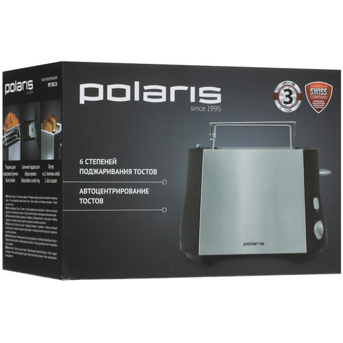 Купить Тостер Polaris PET 0812А черный  1141880. Характеристики, отзывы и цены в Донецке