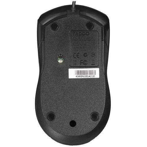 Купить Мышь проводная RAPOO N1200  черный  9125952. Характеристики, отзывы и цены в Донецке