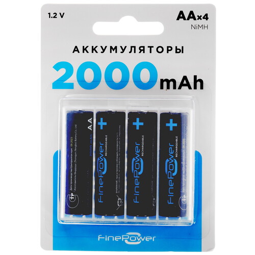 Купить Аккумулятор Finepower AA 2000 мА*ч  5410544. Характеристики, отзывы и цены в Донецке
