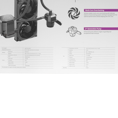 Купить Система охлаждения Cooler Master MasterLiquid ML360 SUB-ZERO черная  5029158. Характеристики, отзывы и цены в Донецке