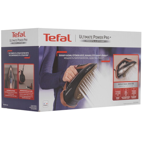 Купить Утюг Tefal ULTIMATE POWER PRO FV9E50E0 черный  5604983. Характеристики, отзывы и цены в Донецке