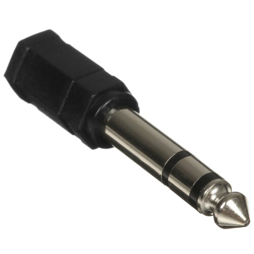 Купить Переходник   VCOM 3.5 mm jack - 6.3 mm jack черный  5471362. Характеристики, отзывы и цены в Донецке