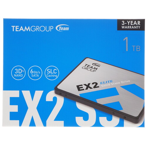 Купить 1000 ГБ 2.5" SATA накопитель TEAMGROUP EX2 [T253E2001T0C101]  4738334. Характеристики, отзывы и цены в Донецке