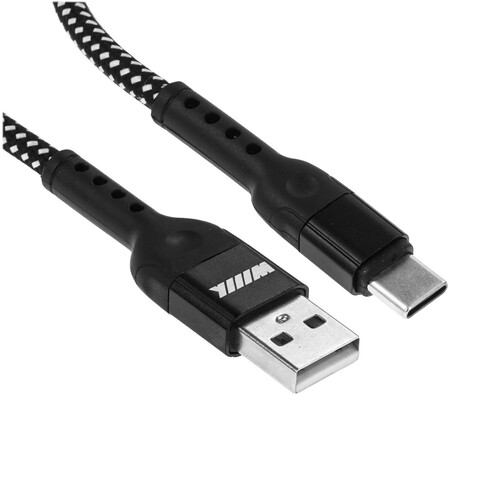Купить Кабель круглый WIIIX USB Type-C - USB 2.0 Type-A черный 1 м  5488281. Характеристики, отзывы и цены в Донецке