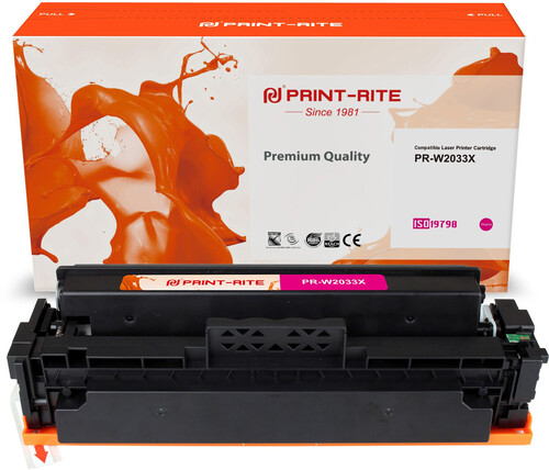 Купить Картридж лазерный Print-Rite PR-W2033X пурпурный, с чипом  9101202. Характеристики, отзывы и цены в Донецке