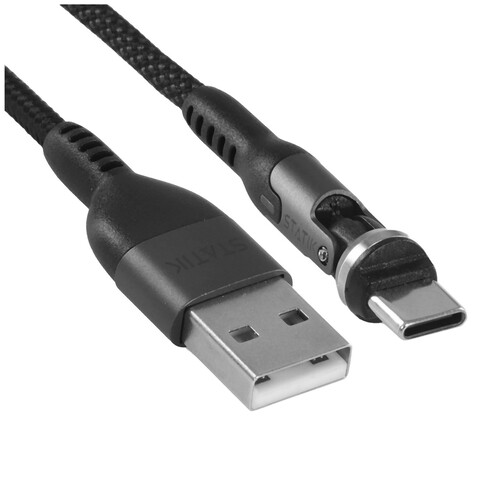 Купить Кабель круглый STATIK Lightning 8-pin - USB 2.0 Type-A черный 1 м  9240652. Характеристики, отзывы и цены в Донецке