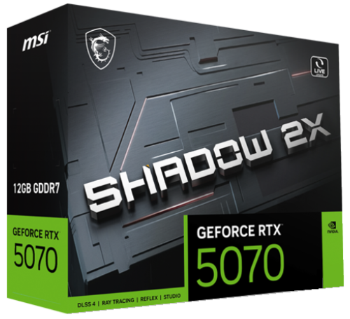 Купить Видеокарта MSI GeForce RTX 5070 SHADOW 2X  5637912. Характеристики, отзывы и цены в Донецке
