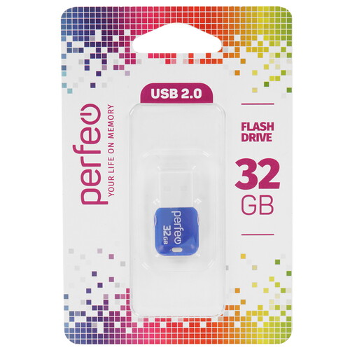 Купить Память USB Flash 32 ГБ Perfeo M02 [PF-M02N032]  9209103. Характеристики, отзывы и цены в Донецке