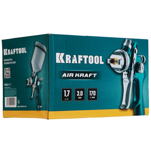 Купить Краскораспылитель Kraftool AirKraft 06522-1.7  8192862. Характеристики, отзывы и цены в Донецке