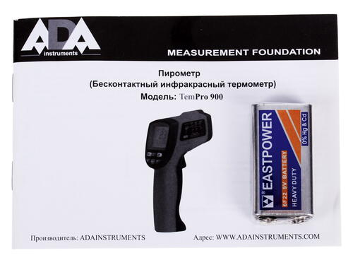 Купить Пирометр ADA TemPro 900  6636537. Характеристики, отзывы и цены в Донецке