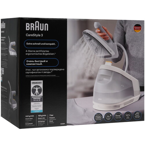 Купить Парогенератор Braun IS3231GY серый  9304334. Характеристики, отзывы и цены в Донецке