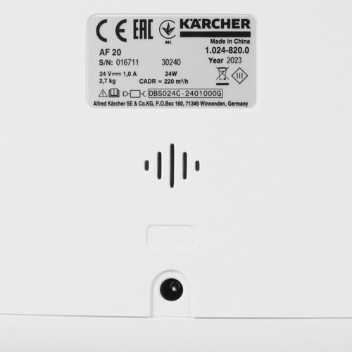 Купить Очиститель воздуха Karcher AF 20 белый  9026220. Характеристики, отзывы и цены в Донецке