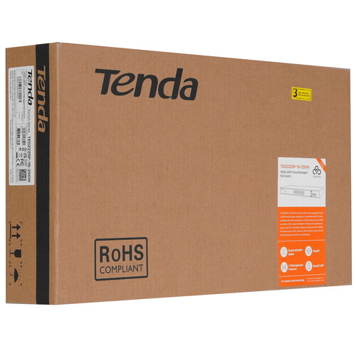 Купить Коммутатор Tenda TEG2220P-16-250W  9253488. Характеристики, отзывы и цены в Донецке