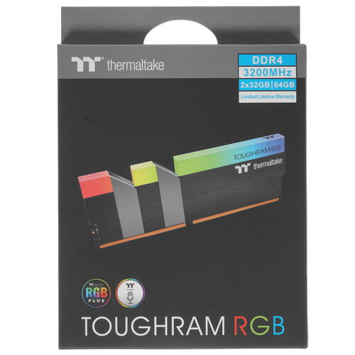 Купить Оперативная память Thermaltake TOUGHRAM RGB [R009R432GX2-3200C16A] 64 ГБ  4740590. Характеристики, отзывы и цены в Донецке