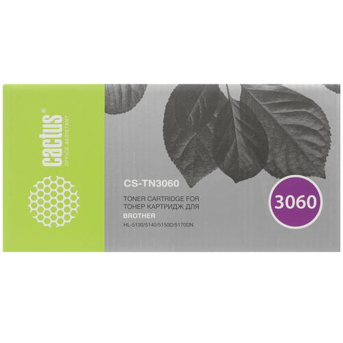 Купить Картридж лазерный Cactus CS-TN3060 черный, с чипом  7974091. Характеристики, отзывы и цены в Донецке