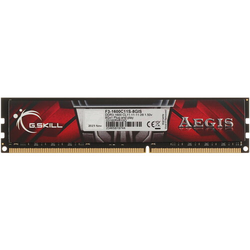 Купить Оперативная память G.Skill Aegis [F3-1600C11S-8GIS] 8 ГБ  5434731. Характеристики, отзывы и цены в Донецке