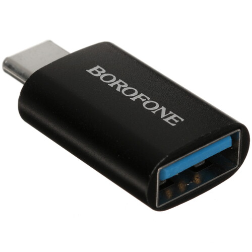 Купить OTG-переходник Borofone черный  5635409. Характеристики, отзывы и цены в Донецке