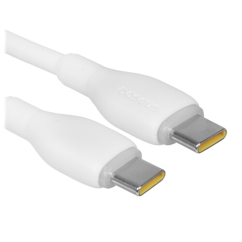 Купить Кабель круглый Baseus USB Type-C - USB Type-C белый 1.5 м  5627480. Характеристики, отзывы и цены в Донецке
