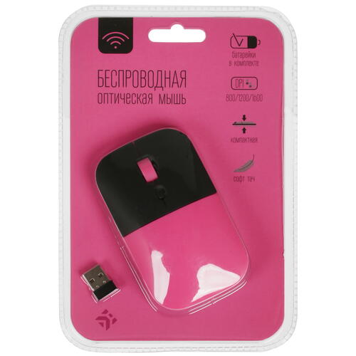 Купить Мышь беспроводная DEXP WM-1401PI  розовый  4899528. Характеристики, отзывы и цены в Донецке