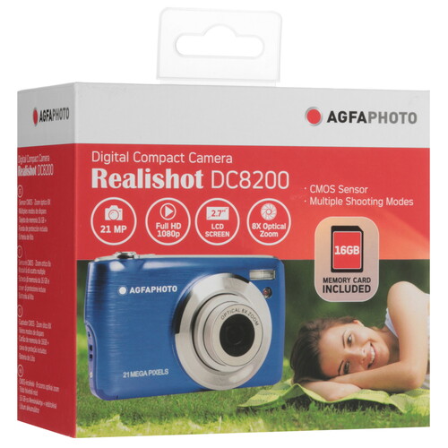 Купить Компактный фотоаппарат AgfaPhoto DC8200 синий  5621571. Характеристики, отзывы и цены в Донецке
