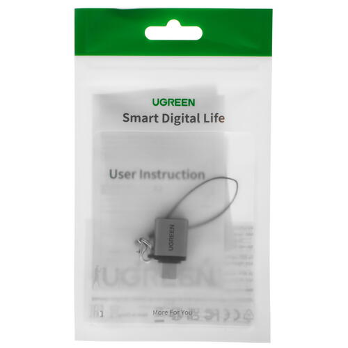 Купить OTG-переходник Ugreen серый  5025876. Характеристики, отзывы и цены в Донецке