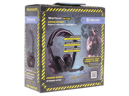Купить Проводные наушники Defender Warhead HN-G150 черный 2014  6636235. Характеристики, отзывы и цены в Донецке
