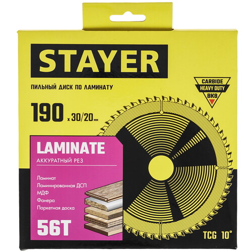 Купить Диск пильный STAYER 3684-190-30-56_z01  9107246. Характеристики, отзывы и цены в Донецке