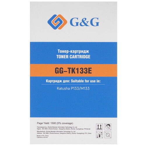 Купить Картридж лазерный G&G GG-TK133E черный, с чипом  9316090. Характеристики, отзывы и цены в Донецке